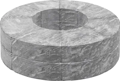 Produktbild von H&M Speckstein-Speicher-Ring Universal Höhe 5cm 8-teilig Einzelne Elemente 1/8-Kreis Naturstein