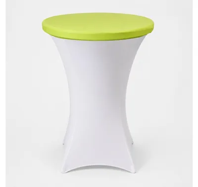 Obrázek produktu pro Strečový poklop na barový bistro stolek Ø 80 cm – elastický, nemačkavý - Tyrkysová