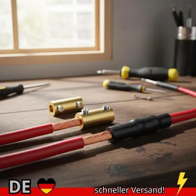 Produktbild von 10 20 Sets Messing-Klemmenblock mit Schrumpfschlauch 60 80 A 1 In Out