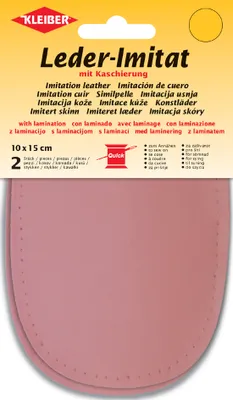 Produktbild von KLEIBER Kunstleder mit Kaschierung 100 x 150 mm rosa 2 Stück