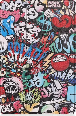 Produktbild von Mobigear Tri-Fold  Samsung Galaxy Tab A8 10.5 (2021) Hülle Klapphülle - Graffiti