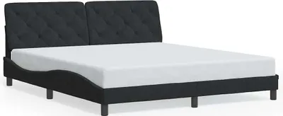 Immagine prodotto di vidaXL Struttura letto senza materasso nero 180x200 cm in velluto