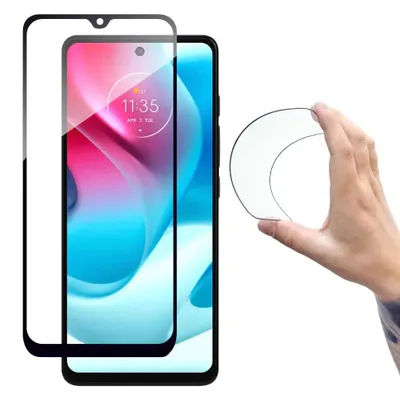 Zdjęcie produktu dla Pełne pokrycie Flexi Nano Glass Film hartowane szkło z ramką Moto G60s