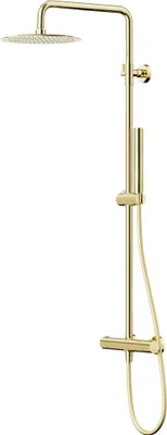Produktbild von BADLAND Duschsäule Thermostatisch LUGO Duschsystem, Brausegarnitur in Gold