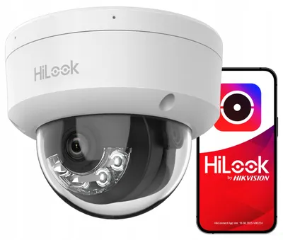 Obrázok produktu pre HiLook IPC-D140H, IP bezpečnostná kamera, Vnútorné a vonkajšie, Kábel, Vnútorný, Stropné / nástenné, Čierna, Biela