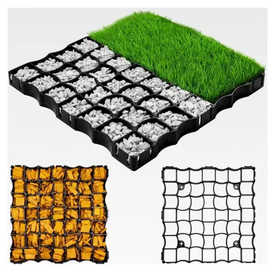 Produktbild von Rasengitterplatten 50x50x2,5 cm (20 Stück, 5 m²)