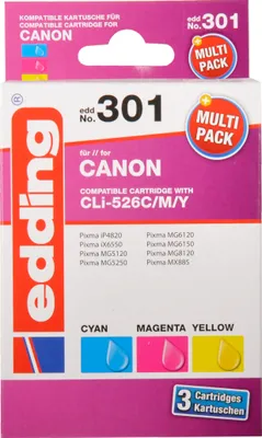 Produktbild von edding Tintenpatrone EDD-301 Multipack  Canon CLI-526