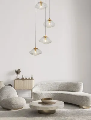 Produktbild von Nova Luce KING Pendelleuchte G9 5-fach Gold 180x35cm dimmbar 9006049