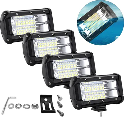 Obrázek produktu pro NAIZY 4x LED pracovní světla 72W LED pomocné světlomety Offroad světlomety 10-30V 6000K pracovní světlo Vodotěsné IP67