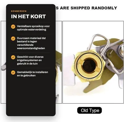 Productafbeelding van Tuinspray met verstelbare spuitkop (360 graden) - Duurzaam en robuust - Onderhoudsspray voor irrigatiesystemen