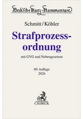 Produktbild von Strafprozessordnung. StPO