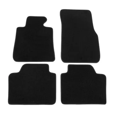 Image de Tapis De Sol De Qualité Supérieure Noir Pour BMW 3 Series F30 2012-2018 4pcs, Ajustement Précis, Base Antidérapante, avec Attaches