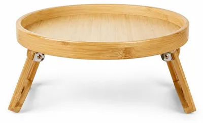 Produktbild von Sofaablage Bambus, Armlehnen Tisch für Couch & Sessel, klappbares Tablett für Snacks, Getränke und Handy