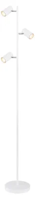 Produktbild von Stehleuchte Luvio Modern Weiß – 3x GU10 Strahler, Flexibel Einstellbar, 155cm Aluminium