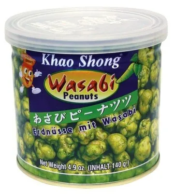 Produktbild von Khao Shong Erdnüsse mit Wasabi extrascharfes Aroma 140g 6er Pack