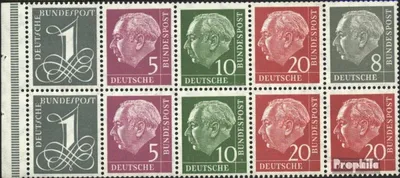 Produktbild von Briefmarken BRD (BR.Deutschland) 1958 Mi Hbl8Y I postfrisch