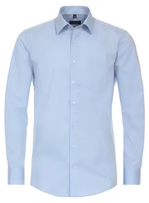 Produktbild von Redmond - Comfort Fit - Herren Langarm Hemd in verschiedenen Farben, Bügelfrei (140100), Größe:6XL, Farbe:Blau(10)
