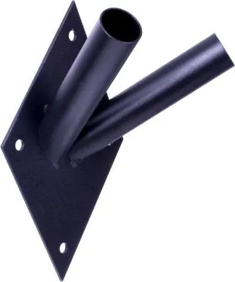 Produktbild von NAJDER Fahnenhalter Fahnenmasthalter Fahnenwandhalter Fahnenmast Fahne Flagge Einzelhalterung Schwarz (2-arming)