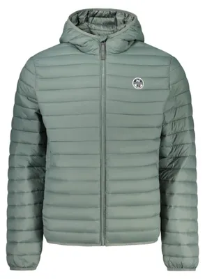 Obrázok produktu pre Ľahká zelená pánska bunda s kapucňou a vreckami pre outdoorové dobrodružstvá