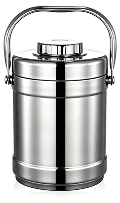 Produktbild von Thermobehälter, Vakuumisoliert, Auslaufsicheres Design, Weiß 1.6L