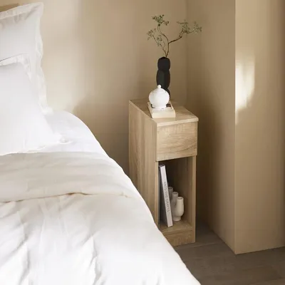 Immagine prodotto di SoBuy comodino tavolino da divano tavolino da caffè con cassetto per soggiorno, camera da letto o ufficio 20x35x60cm