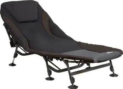 Produktbild von CampFeuer Karpfenliege XXL 207 x 88 x 30-106 cm, Braun, Campingliege mit 8 Beinen, Feldbett faltbar