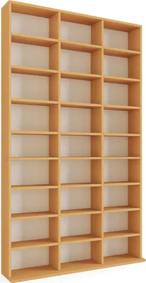 Produktbild von VCM Holzregal stehend | platzsparender CD-Schrank für 1080 CDs oder 504 DVDs | Maße:  H. 181 x B. 102 x T. 23 cm | Elegantes DVD Regal stehend | Blu-Ray Regal | CD Regal  Megosa XL