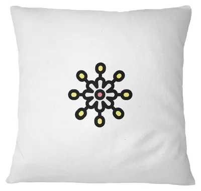Kissenhülle 45x45 cm, Weiß, Polyester, mit Reißverschluss