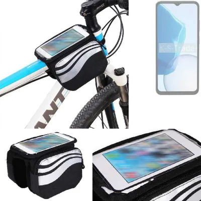 Produktbild von K-S-Trade Rahmentasche Fahrrad-Halterung kompatibel mit Doogee N55 Plus Rahmenhalterung Fahrrad Handyhalterung Fahrradtasche Handy Smartphone