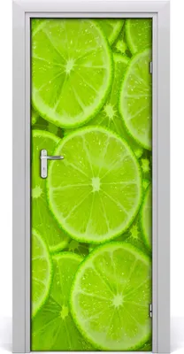 Produktbild von Tulup Türaufkleber 75x205 cm Dekorative Aufkleber Selbstklebend Wasserdichte Tapete Abnehmbar Schlafzimmer Wohnzimmer Wohnkultur - Limette