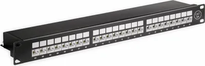 Produktbild von Goobay 90854, RJ45, Cat6a, U/FTP (STP), 22/26, Schwarz, Rackeinbau