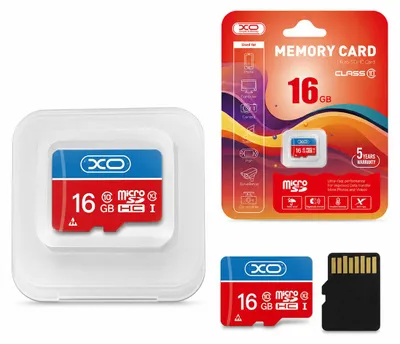 Zdjęcie produktu dla XO karta pamięci 16GB microSDHC kl. 10