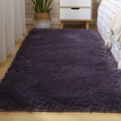 Produktbild von Samtteppich Schlafzimmer M?dchen Wohnzimmer weich und flauschig flauschiger Teppich rutschfeste Teppichmatte
