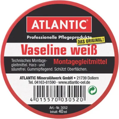 Produktbild von Atlantic Vaseline 40ml Montagegleitmittel Weiß Säurefrei Harzfrei