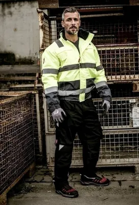 Produktbild von Nitras MOTION TEX VIZ Warnschutz-Pilotenjacke neongelb 7143 L