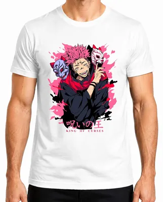Productafbeelding van Jujutsu Kaisen, Sukuna, Koning van de Vloeken, Anime, Esthetiek, Cadeau, Manga, Heren T-shirt, Wit, XL