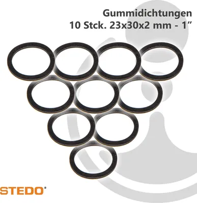Produktbild von STEDO Gummi Dichtung, 23 x 30 x 2 mm (VE 10 Stück)