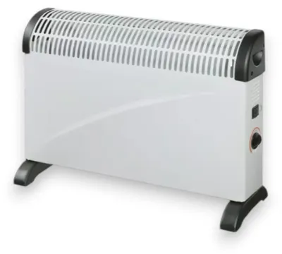 Image de Radiateur soufflant turbo 2000 W avec thermostat et ventilateur, 58 x 20 x H 43 cm