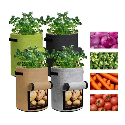 Produktbild von Kartoffel-Pflanzsäcke, 3 Stück Kartoffel-Pflanzsäcke Tomaten-Pflanztöpfe, Kartoffelsäcke Pflanzsäcke Pflanzsäcke für Kartoffeln, Blumen, Pflanzen, Gemüse