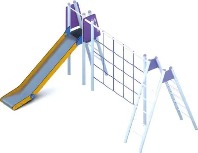 Produktbild von Spielplatz Rutschbahn Spielgelände Klettergerüst Kinderspielplatz Freizeitpark
