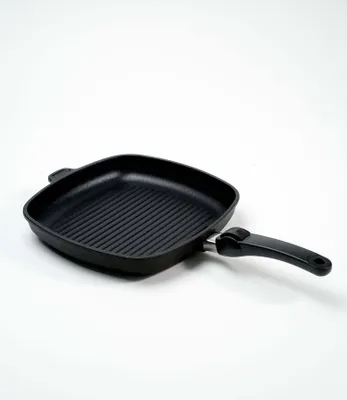 Produktbild von Der Klassiker - Grillpfanne, quadratisch – 28x28 cm / Induktionsgeeignet / Fester SKK Griff
