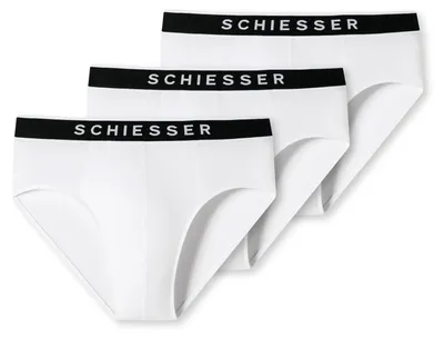 Produktbild von Schiesser Herren Slip 3-Pack 95/5 Organic Baumwolle - weiss - Größe 7