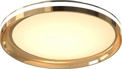 Zdjęcie produktu dla Plafon LED okrągły APART biało-złoty 24W Ciepła biel 2800lm metal wym:7x45x45cm IP20 Zuma Line