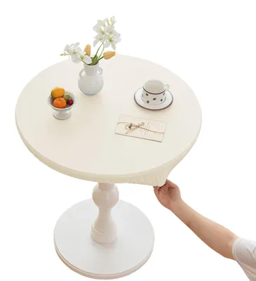 Produktbild von Runde, elastische Tischdecke, wasserdicht und abwischbar, für drinnen und draußen, Picknick, Küche, Essbereich, 61-119 cm
