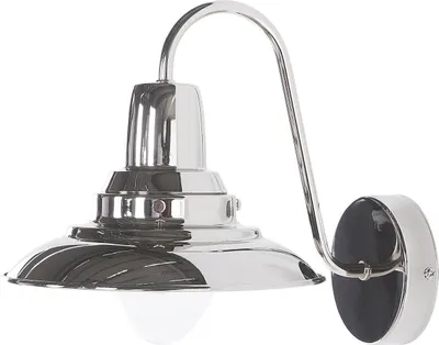 Obrázok produktu pre BELIANI Nástenná lampa strieborná kovová industriálny vintage štýl osvetlenie na stenu