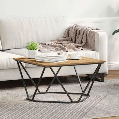 Obrázok produktu pre Maison Exclusive – Konferenčný stolík z masívneho dubového dreva, rozmer 80 x 80 x 45 cm