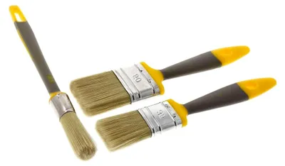 Produktbild von Universal-Pinsel-Set, 3-teilig, 18 mm, 35 mm, 50 mm, 2K-Griff (H7227)