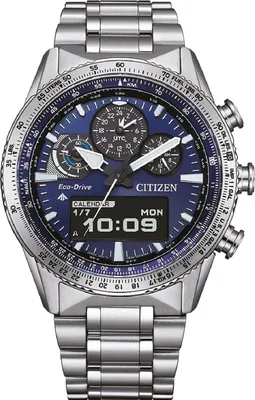 Citizen JV2000-51L Eco-Drive Promaster Sky Herren Flieger-Uhr Blau 1