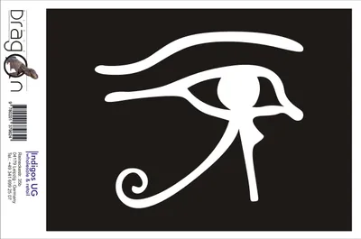 Produktbild von Aufkleber / Autoaufkleber - JDM / Die cut / Auto / OEM - Auge Des Ra - 130x110 mm gelb - Heckscheibe / Heckscheibenaufkleber