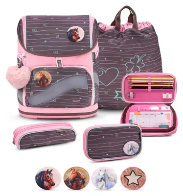 Produktbild von Belmil Smarty Plus Premium Schulranzen Set 5-teilig "Mint"